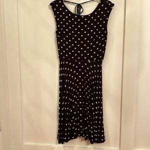 Ann Taylor Black w/Camel Print Dress Size S